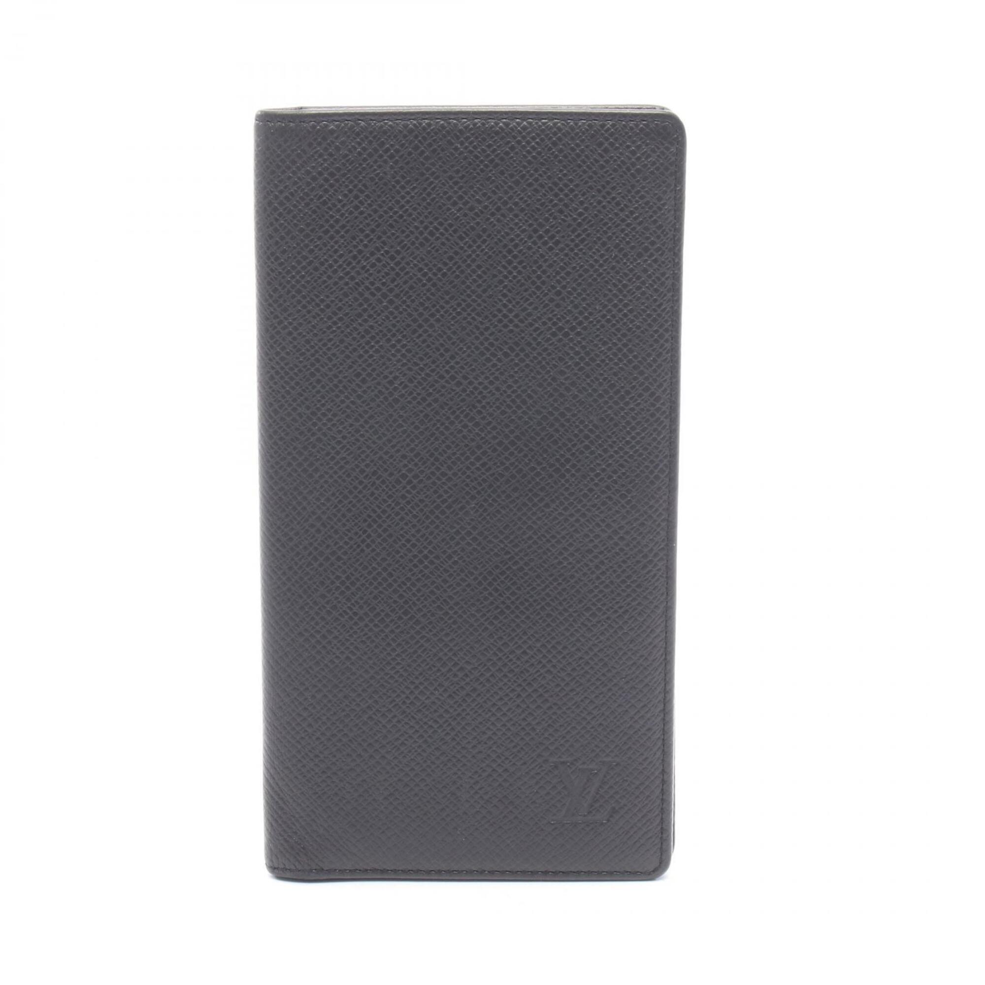 Louis Vuitton Portefeuille Valeurs Cartes Crdit Bi-Fold Long Wallet, Taiga L...